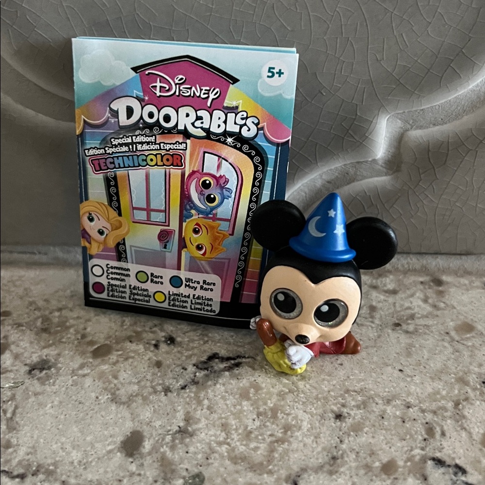 4/$14 Disney Doorables Technicolor Sorcerer Mickey, Fantasia
